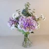 Centerpiece Arrangement | Mauve Artificial Hydrangeas & Eucalyptus - HYD022