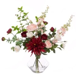 Artificial Flower Arrangement | Scarlet Symphony - SCA001 