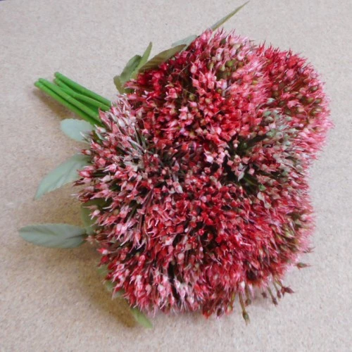 Artificial Allium Bundle Red Pink 22cm - A037 BB3