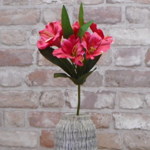 Artificial Alstroemeria Stem Hot Pink 48cm - A052 A4