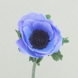 Silk Anemone Blue 38cm - A008A C4