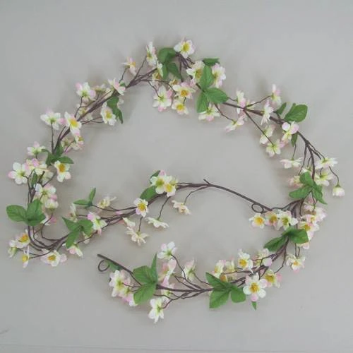 Artificial Apple Blossom Garland 180cm - C013A 