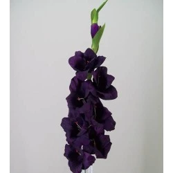 Artificial Gladiola Damson 94cm - G034 