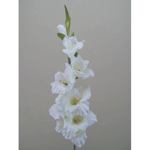 Artificial Gladiola Ivory 94cm - G035 