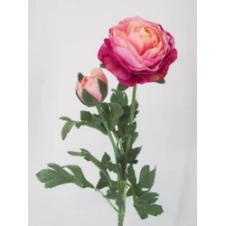 Artificial Ranunculus Pink Peach 40cm - R042 G4