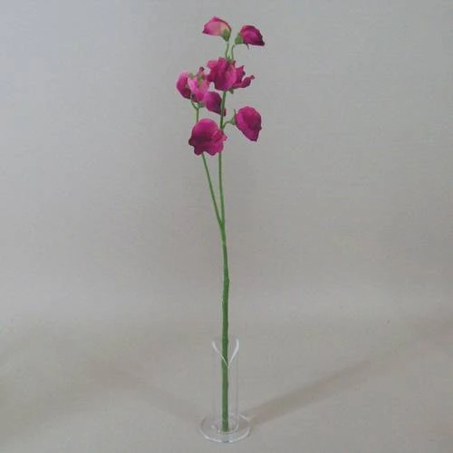 Artificial Sweet Peas Stem Hot Pink 49cm - S066 