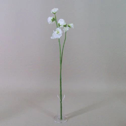 Artificial Sweet Peas Stem White 49cm - S065 U3