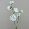 Artificial Sweet Peas Stem White 49cm - S065 U3