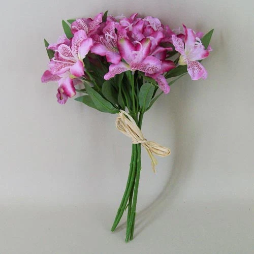 Silk Alstroemeria Bundle Pink 35cm - A058 B4