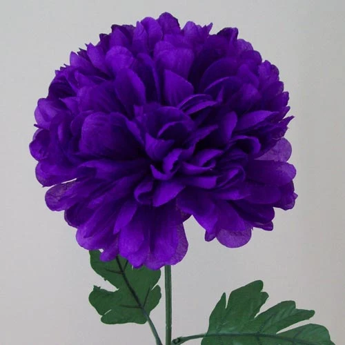 Pompom Chrysanthemum Carnival Purple 80cm - C139 D4