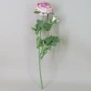 Artificial Ranunculus Flowers Cream and Dark Pink 40cm - R042B M3