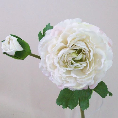 Artificial Ranunculus Vintage Cream 42cm - R115 O3