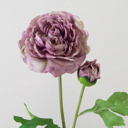 Artificial Ranunculus Vintage Purple 42cm - R144 O4