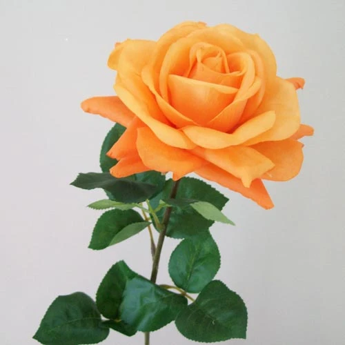 Artificial Tea Rose Orange 68cm - R402 L4