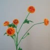 Artificial Button Asters Orange 58cm - A113 A3