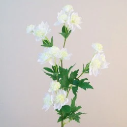 Artificial Astrantia White 65cm - A105 A2