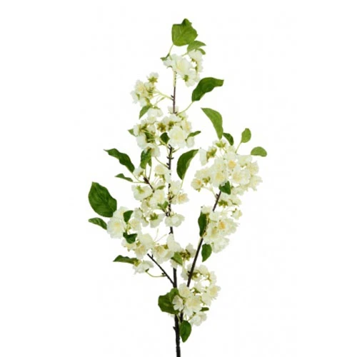 Artificial Cherry Blossom Branch White 105cm - B040 