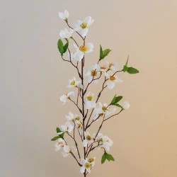 Artificial Orange Blossom Branch White Flowers 79cm - B060 