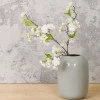 Artificial Cherry Blossom Branch White Short Stem 48cm - B038 JJ2