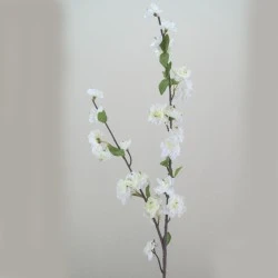 Artificial Cherry Blossom Branch White 89cm - B020 A3