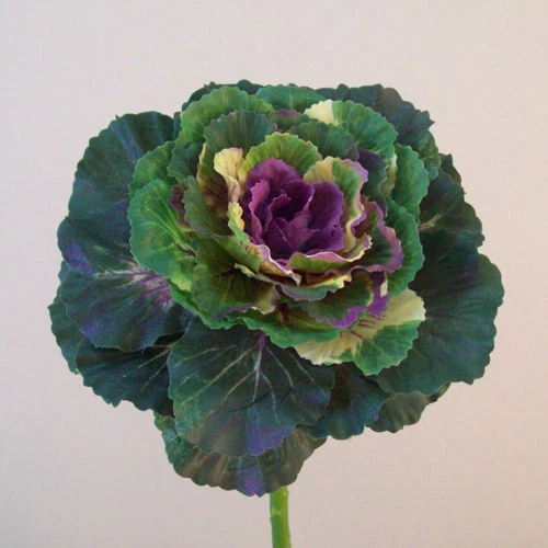 Artificial Ornamental Cabbages 'Tokyo' 48cm - C197 FF2