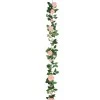 Artificial Camellias Garland Coral Pink Peach 180cm - C026 A4