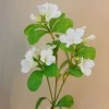 Artificial Bellflowers White 47cm - B033 B3
