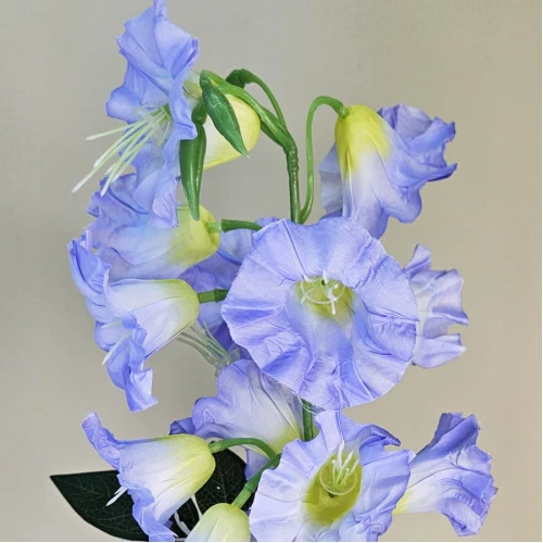 Artificial Campanula Bell Flowers Blue 87cm - C070 BB1