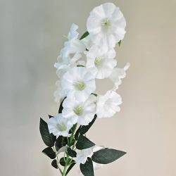 Artificial Campanula Bell Flowers White 87cm - C032 BB1
