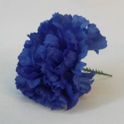 Short Stem Carnation Royal Blue 9cm - C074 
