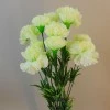 Fleur Artificial Carnations Bunch Green 45cm - C255 C3