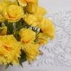 Fleur Artificial Carnations Bunch Yellow 45cm - C257 H2