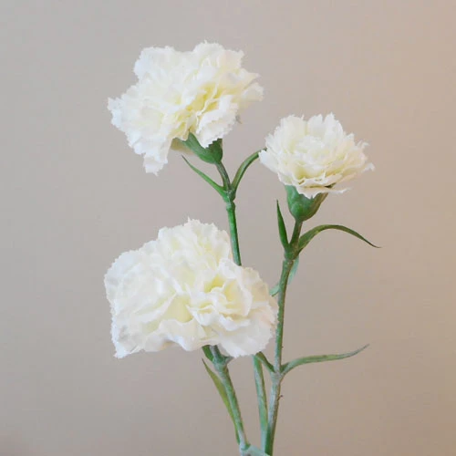 Artificial Spray Carnations Cream - C037 D4