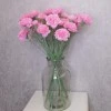 Artificial Spray Carnations Pink 60cm - C039 B3