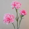 Artificial Spray Carnations Pink 60cm - C039 B3