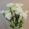 Fleur Artificial Carnations Bunch Cream 45cm - C258 