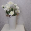 Fleur Artificial Carnations Bunch Cream 45cm - C258 