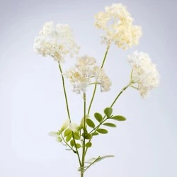 Artificial Chervil Flowers Cream 62cm - C121 FF1