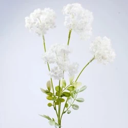 Artificial Chervil Flowers White 62cm - C002 FF1