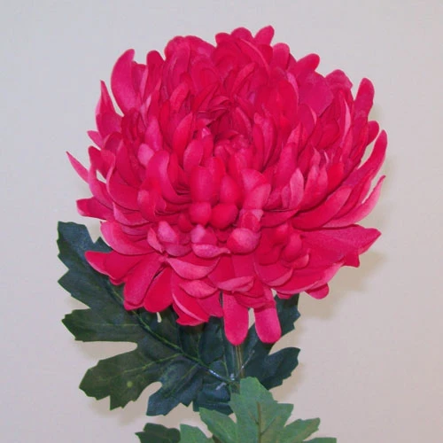 Artificial Bloom Chrysanthemum Cerise Pink 90cm - C179 