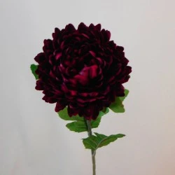 Artificial Chrysanthemums Dark Red 57cm - C175 D2