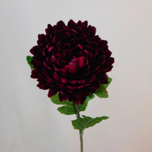 Artificial Chrysanthemums Dark Red 57cm - C175 D2