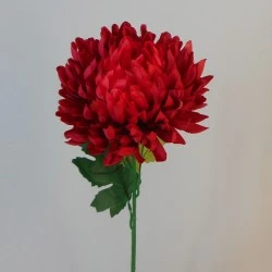 Artificial Bloom Chrysanthemum Red 66cm - C063 D3