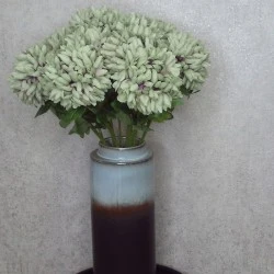 Pompom Chrysanthemum Green and Purple 65cm - C085 BX13