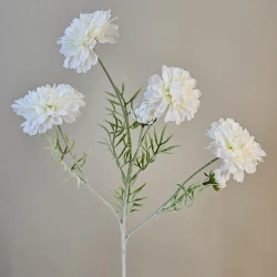 Artificial Spray Chrysanthemums Cream 60cm - C123 A3