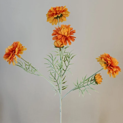 Artificial Spray Chrysanthemums Orange 60cm - C125 C2