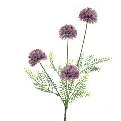 Artificial Pompom Chrysanthemum Spray Purple 48cm - C071 BX20