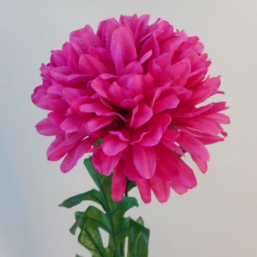 Pompom Chrysanthemum Carnival Hot Pink 80cm - C136 D4