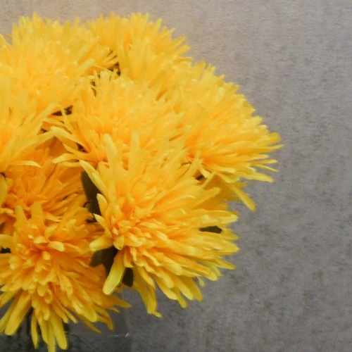 Artificial Spider Chrysanthemums Carnival Yellow 64cm - S074 R3