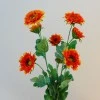 Artificial Spray Chrysanthemums Orange 69cm - G006 E4